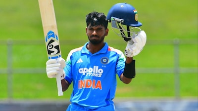 Aaron George's century takes India to U19 World Cup 2026 final. (Picture Credit: X/@BCCI)