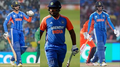 Abhishek Sharma equals Sanju Samson's unwanted record of scoring most ducks in a calendar year for India in T20Is. (Picture Credit: AFP)