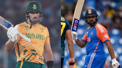 Aiden Markram equals Rohit Sharma's record of scoring fastest 50 by a captain in T20 World Cup. (Picture Credit: AP, AFP)