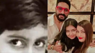 Aishwarya Rai shares baby Abhishek Bachchan’s soulful eyes.