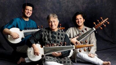 Ustad Amjad Ali Khan and sons Amaan and Ayaan Ali Bangash emerged among the only Indians to win a Grammy this year for their work on Meditations: The Reflections of His Holiness the Dalai Lama.