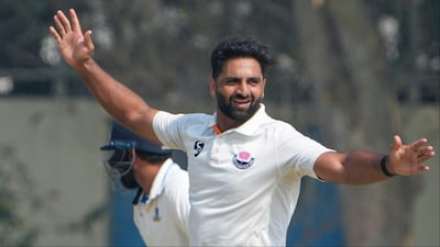 Auqib Nabi has dismissed 55 batters in nine matches of the 2025-26 Ranji Trophy season. (Picture Credit: PTI)