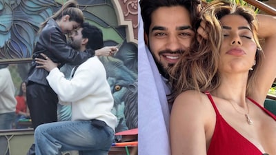 Arbaaz Patel proposes to Nikki Tamboli on The 50, leaving fans stunned. Viral pictures spark reactions online, with netizens speculating about a possible on-show wedding.
