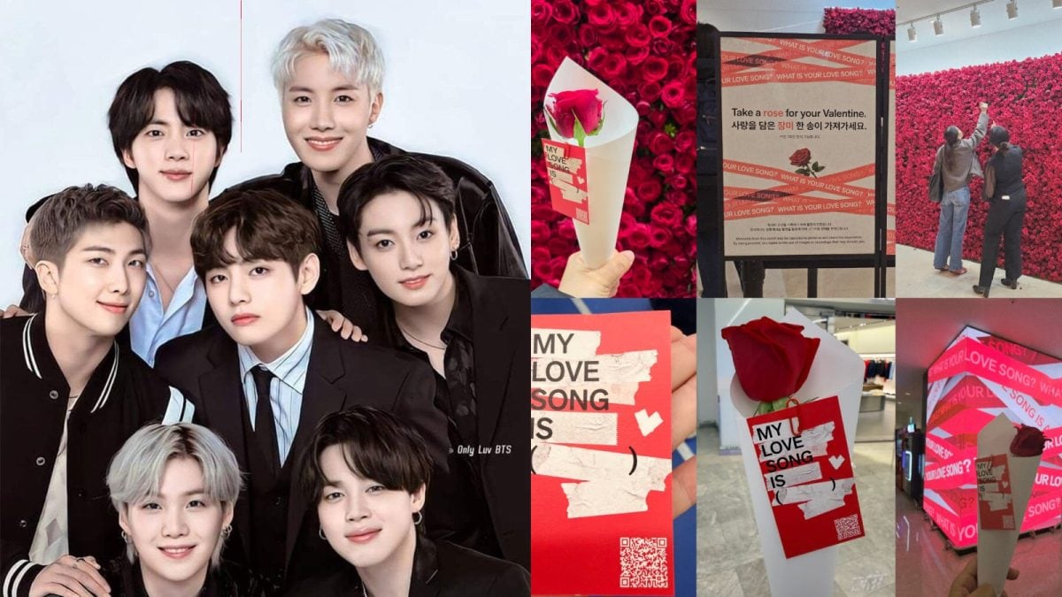 BTS Surprises ARMY With Thousands Of Roses On Valentine's Day