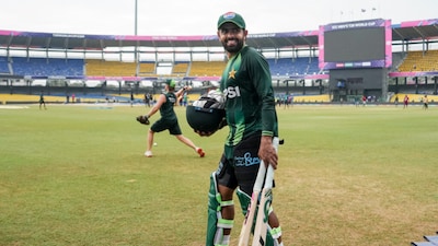 Babar Azam at the R. Premadasa Stadium.(PTI Photo)