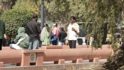 Kartik Aaryan shoots in Delhi.
