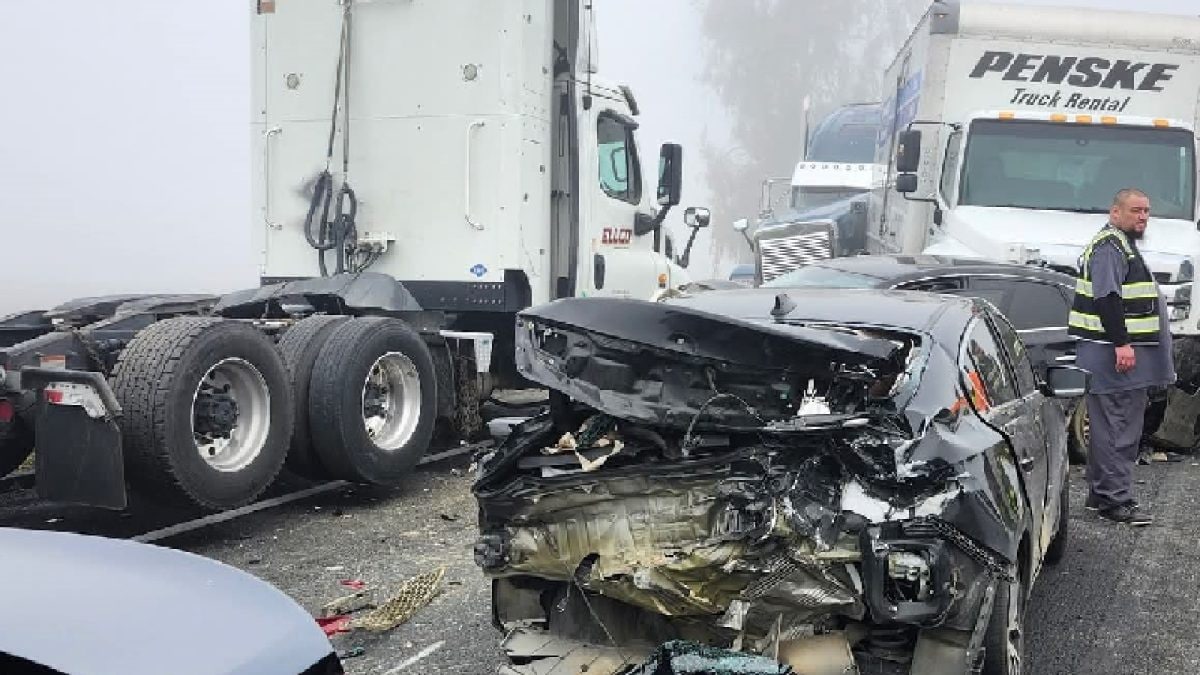 10 Hurt As Thick Fog Triggers 59-Vehicle Pile-Up On California Highway Amid Intense Cold Across US