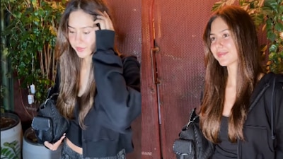 Sonam Bajwa was spotted exiting a venue.   (Photo Credit: Instagram)