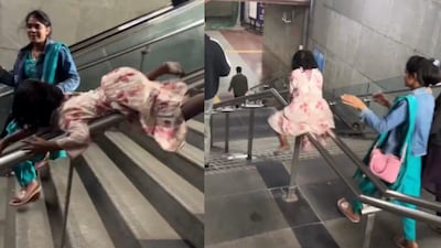 Delhi Metro Moment Goes Viral.  (Photo Credit: X)