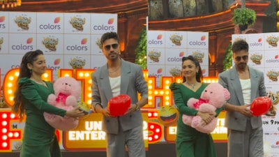 Ankita and Vicky were spotted on the sets of Laughter Chefs. (Photo Credit : Instagram)