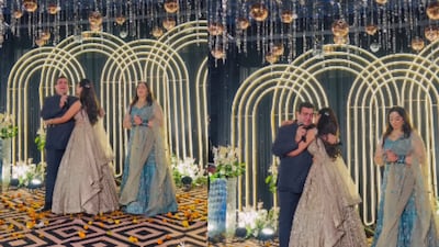 The viral wedding clip captures a father getting emotional.  (Photo Credit: Instagram/anchorvihaanofficial)