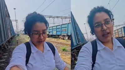 Her video highlights the hard work behind running trains. (Photo Credit: Instagram)