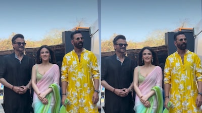 Anil and Radhikka were there to promote their upcoming film Subedaar.  (Photo Credit: Instagram)