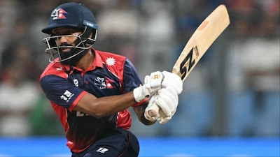 Dipendra Singh Airee slams 23-ball 50 for Nepal in T20 World Cup 2026 match against Scotland. (Picture Credit: AP)