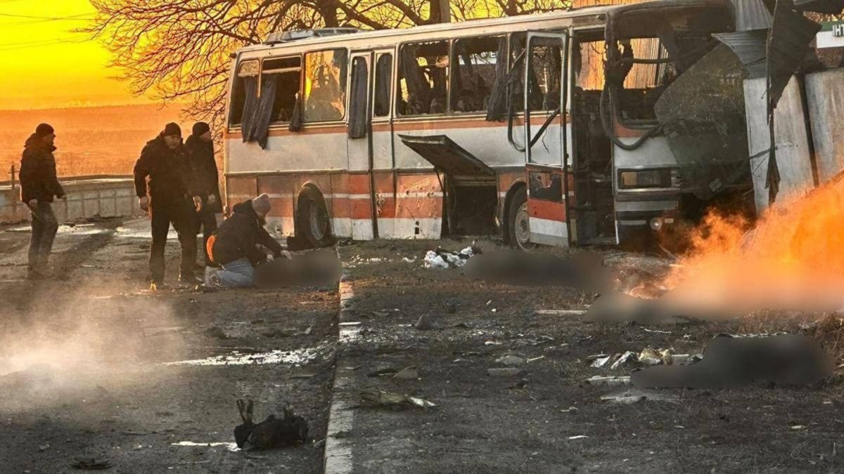 Russian Drone Strikes Bus Carrying Miners, Killing 12 In Ukraine's Dnipro