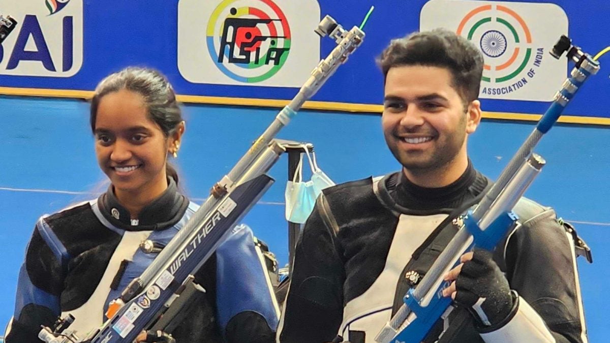 World-Record Smashers! Arjun Babuta, Elavenil Valarivan Rewrite History In Air Rifle Mixed Team