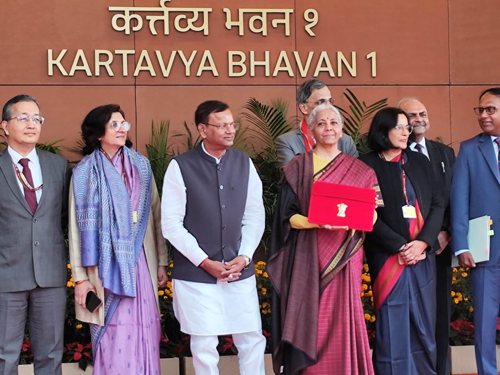 FM Nirmala Sitharaman Orçamento 2026 saree