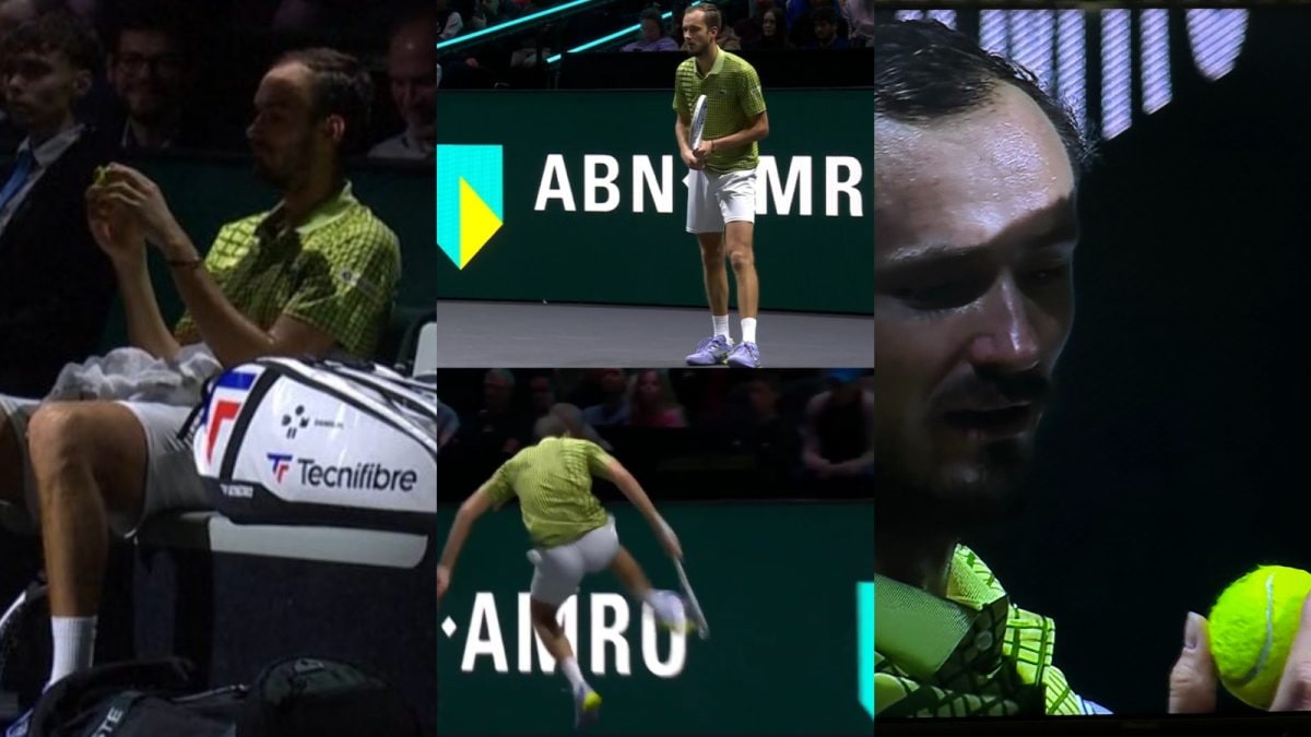 Medvedev Loses His Head Over Balls: World No.11's Explicit Tantrum During Rotterdam Loss | WATCH