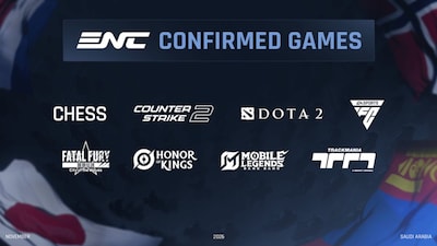 ईस्पोर्ट्स नेशंस कप 2026 ने उद्घाटन कार्यक्रम के लिए पहले 8 गेम खिताबों का खुलासा किया.