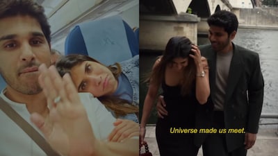 Allu Sirish shares a romantic Valentine’s reel for fiance Nayanika Reddy.