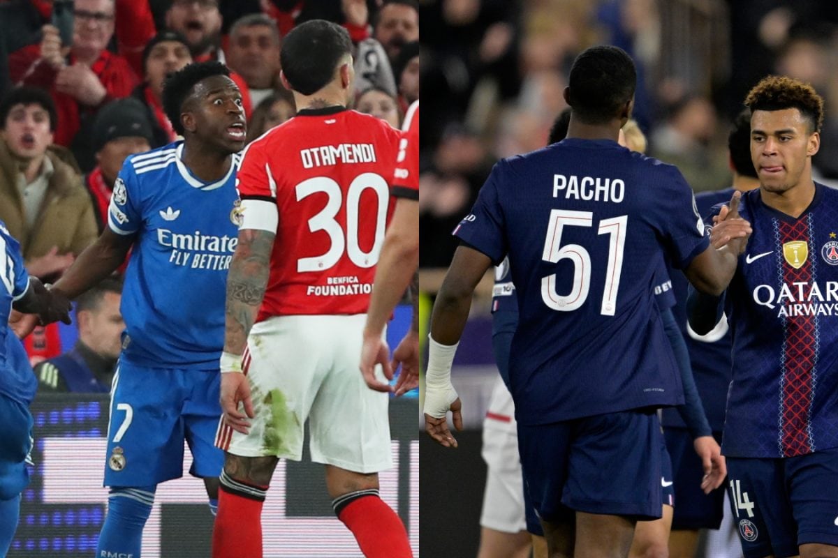 UCL Playoffs Round-Up: Vinicius Strikes For Real Madrid Amid Alleged Racism; PSG Rally From Two Down
