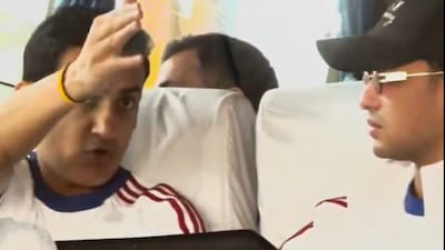 Gautam Gambhir in a serious chat with Abhishek Sharma