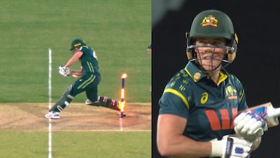 Snippets from Grace Harris' wicket.(PC: X)