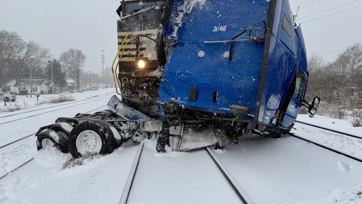 Train Crashes Into Truck During Winter Storm In US, No Fatalities Reported