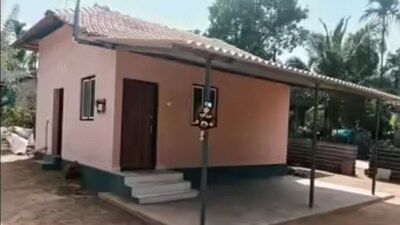 Ankita stepped into her newly built home, the 87th house handed over by Yakshagana Kalaranga to a deserving student.