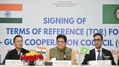Commerce Minister Piyush Goyal announced that India and the GCC have agreed to begin fresh negotiations on a free trade agreement. (Image: @piyushgoyal/X)