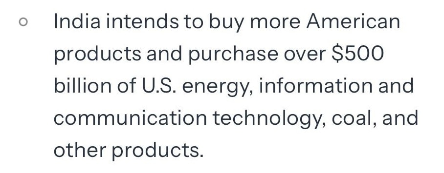 White House revises fact sheet on India-US trade deal