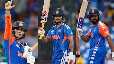 Ishan Kishan slams 20-ball fifty for India in T20 World Cup 2026 match against Namibia. (Picture Credit: AP, AFP)