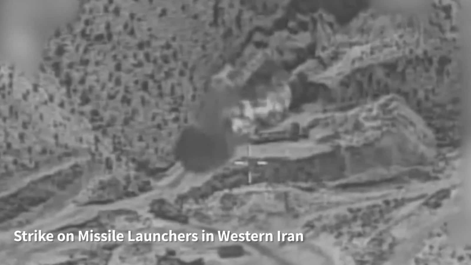 IDF conducted extensive airstrikes in western Iran, targeting missile launchers and military infrastructure during Operation Roaring Lion, sharing footage of the strikes on X.
