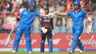 Justin Mosca and Anthony Mosca score 50 each for Italy in T20 World Cup 2026 match against Nepal. (Picture Credit: AP)