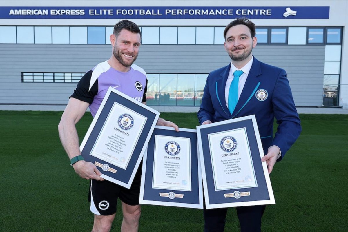 James Milner Awarded THREE Guinness World Records After Etching PL History