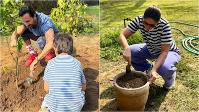 करीना, सैफ और तैमूर ने पटौदी पैलेस में पेड़ लगाकर मनाया जेह का 5वां जन्मदिन.