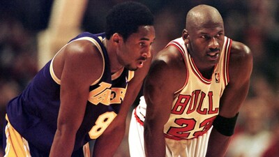 Kobe Bryant and Michael Jordan (AFP)