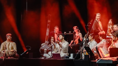 Mahesh Kale and the Budapest Scoring Orchestra delivered a historic first-of-its-kind Indian classical and Western symphonic collaboration at NMACC.