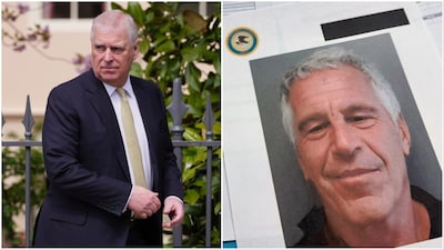 Britain’s former Prince Andrew/Jeffrey Epstein (File photos/AP)