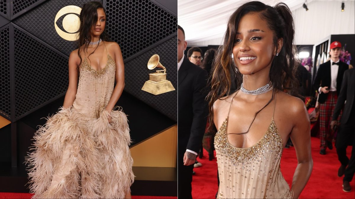 Tyla Brings Vintage Glam To The Grammys In Archival Dsquared2 And Diamonds