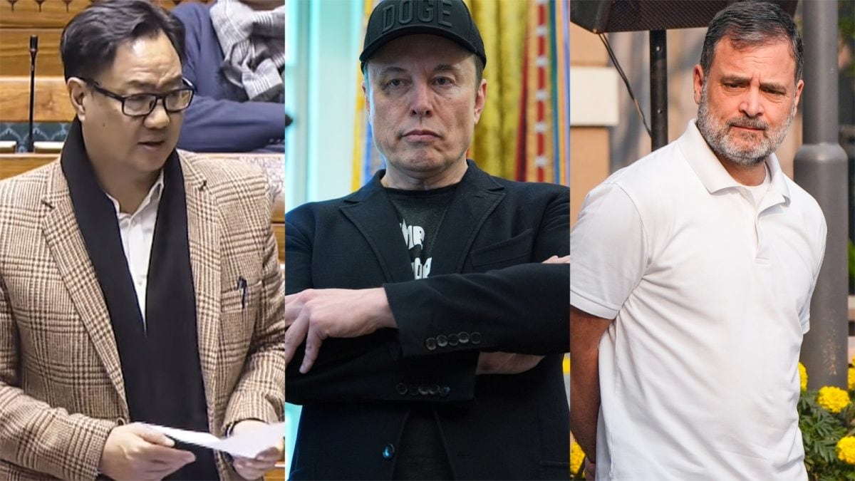 ‘Do Not Disparage India’: Rijiju Cites Elon Musk To Target Rahul Gandhi, Points To GDP Growth