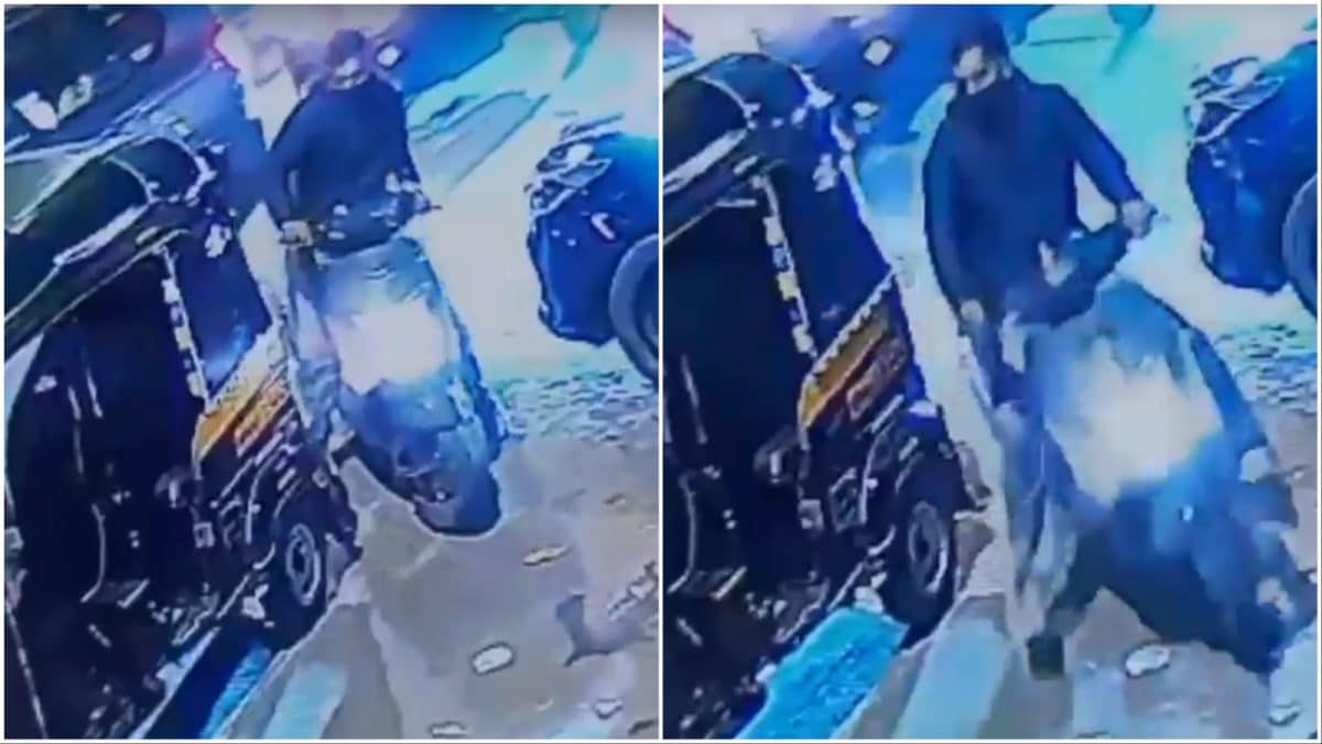 Masked Man On Scooter Seen Before Shooting Outside Rohit Shetty's Mumbai Home | CCTV Video