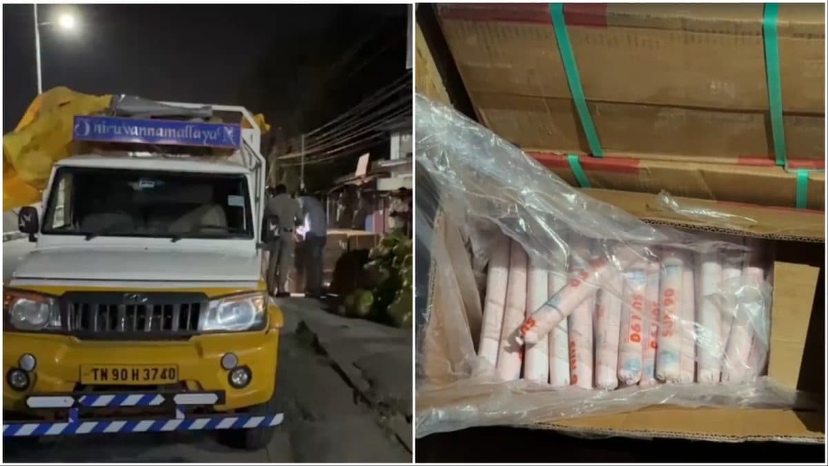 Over 100 Boxes Of Explosives, Concealed Beneath Load Of Fruits, Seized From Van In Kerala