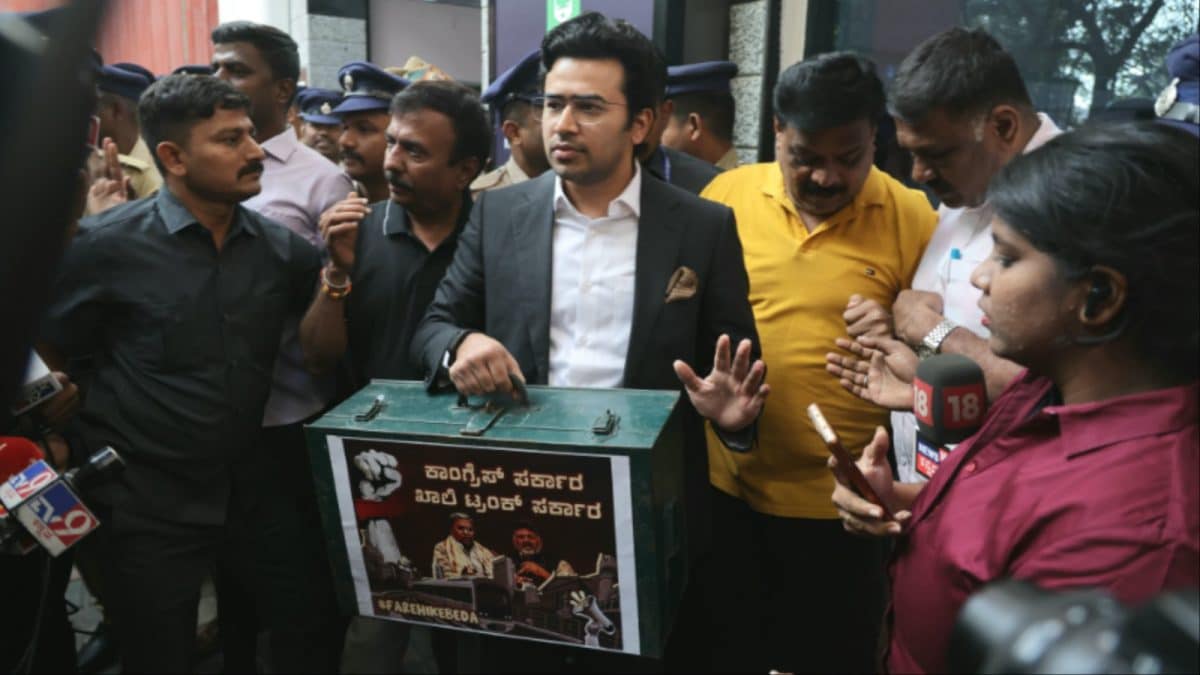'Arresting Won't Silence Me': Tejasvi Surya Briefly Detained Amid Bengaluru Metro Fare Protest