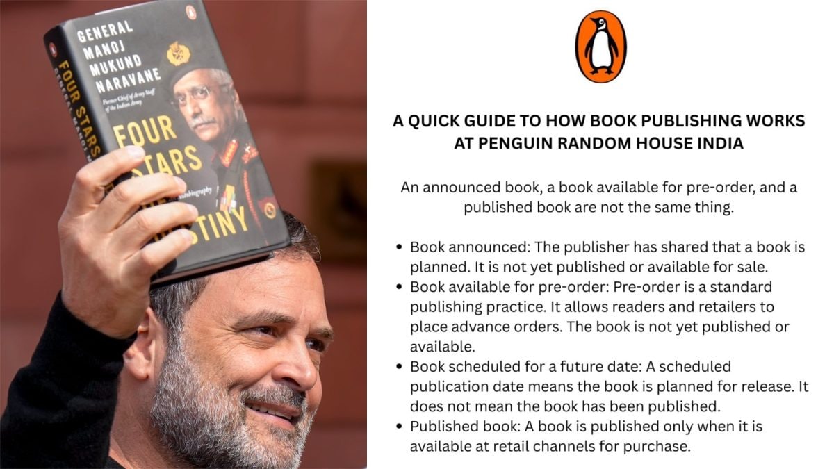 'Book Considered Published Only When On Sale': Penguin's Fresh Clarification In Naravane Row