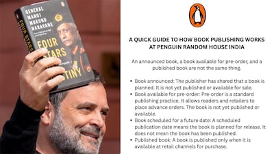 The renewed clarification comes after Congress MP Rahul Gandhi questioned the publisher’s stand. (Image: PTI, Penguin)