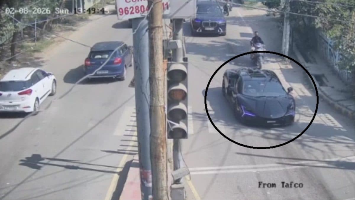 On Camera, Bouncers Run To Protect Lamborghini Driver Moments After Car Crash In Kanpur