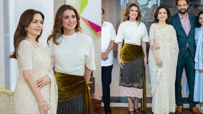 Nita Ambani hosts Jordan's Queen Rania Al Abdullah in Mumbai. 