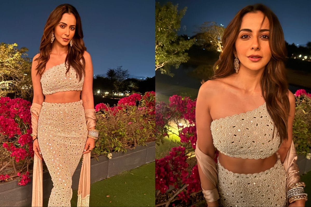 Rakul Preet Singh Gives Pearl And Mirror Embellishments Its Showstopper Moment