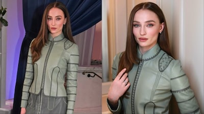 Sophie Turner's look was inspired by Louis Vuitton's Look 36 from the Cruise showcase.